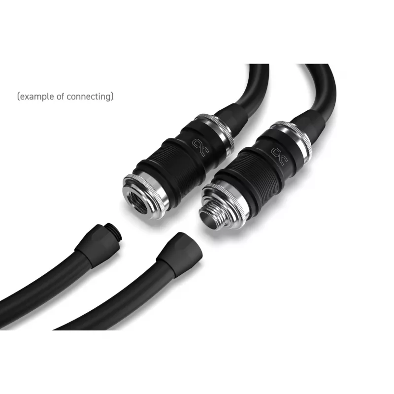Raccordo a sgancio rapido Alphacool ES BLH1A Push-in Female AG cromato nero opaco