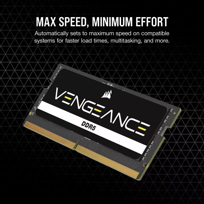 SO-DIMM 64 GB DDR5-5600 (2x 32 GB) dual kit, memoria nera, CMSX64GX5M2A5600C48, Vengeance