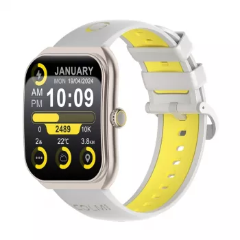 Smartwatch Colmi P86 oro con Bluetooth e cardiofrequenzimetro
