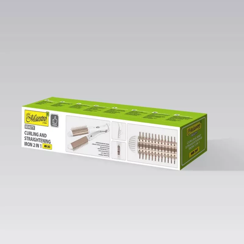 Arricciacapelli e piastra per capelli 2-in-1 Maestro MR-263