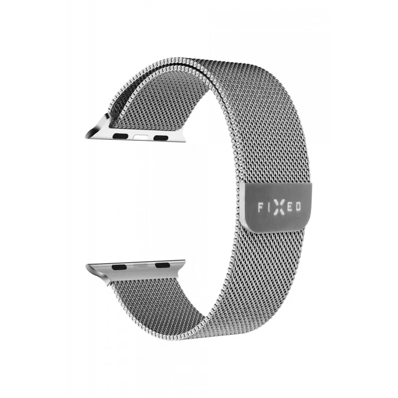 Cinturino in mesh FIXED per Apple Watch 38/40/41 mm — FIXMEST-436-SL argento, acciaio inox Milanese, regolabile