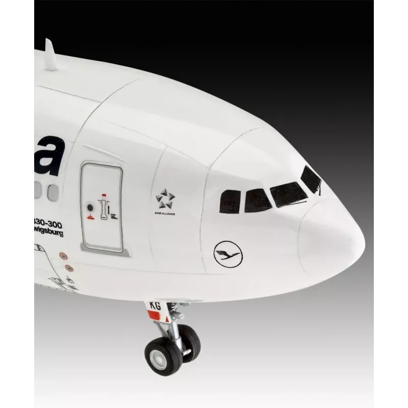 Modello in plastica aereo REVELL Airbus A330-300 Lufthansa scala 1:144