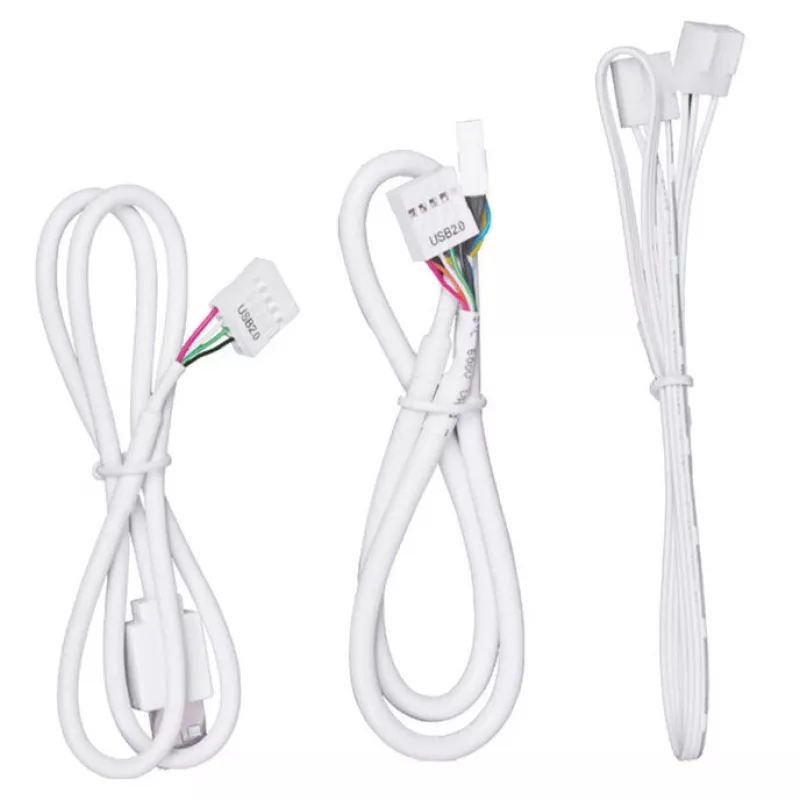 Hub USB e PWM Lian Li EDGE HUB EG-HUB01W — 4× USB, 6× PWM, Bianco