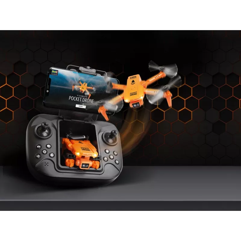 Quadricottero RC REVELL Pocket Drone 23810 — 2,4 GHz, radiocomando a 4 canali