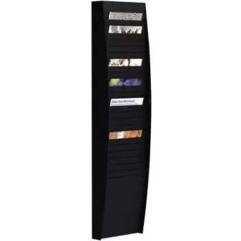 Paperflow pannello di smistamento 25 scomparti nero organizer da parete A4V1X25.01 per documenti A4