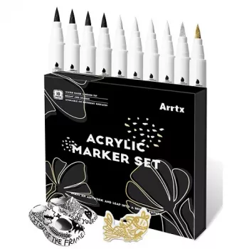Set pennarelli acrilici Arrtx LC303601, 10 pezzi, 4 colori