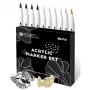 Set pennarelli acrilici Arrtx LC303601, 10 pezzi, 4 colori