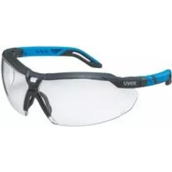 Occhiali di sicurezza Uvex i-5 9183 065 nero blu trasparente policarbonato