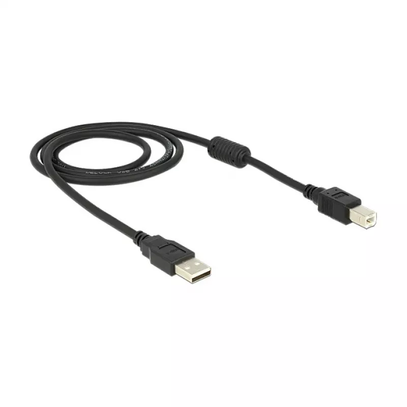 Cavo USB DeLOCK 83566 USB 2.0 1 m USB A USB B nero