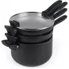 Set pentole Russell Hobbs RH01840EU7 – 4 pezzi impilabili, marmorizzato metallico