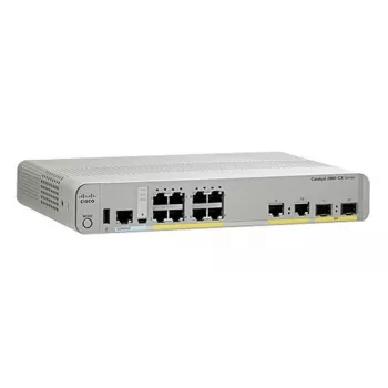 Cisco - Catalyst 2960CX-8TC-L - Switch - managed - 8 x 10/100/1000 + 2 x SFP + 2 x 10/100/1000 (Uplink) Desktop montabile a rack
