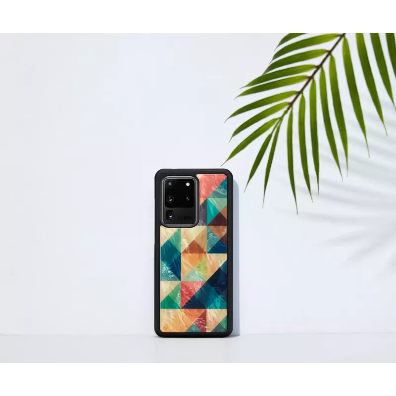 Custodia protettiva iKins per Samsung Galaxy S20 Ultra, Mosaico nero