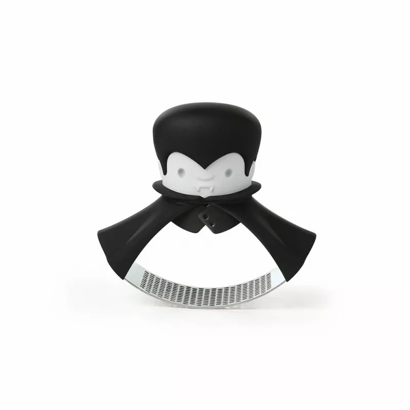 Spremiaglio da tavolo Ototo Design Rockula plastica acciaio inox nero bianco