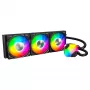 Raffreddamento a liquido AiO Montech Hyper Flow ARGB 360 mm nero – radiatore da 360 mm, ARGB, dissipatore CPU a circuito chiuso