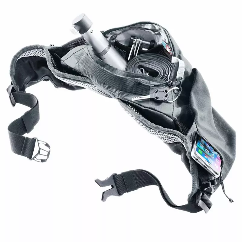 Marsupio DEUTER Pulse 3 compatibile con reni, cintura regolabile, 3 L, grafite, 330 g