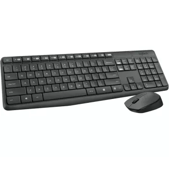 Logitech MK235 tastiera e mouse wireless combo full-size grigio