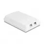 Presa in fibra ottica DeLOCK 2 x SC simplex LC duplex bianco