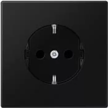 JUNG LS 1520 SWM - Tipo F - 1 modulo - 2P - nero - termoplastica - universale