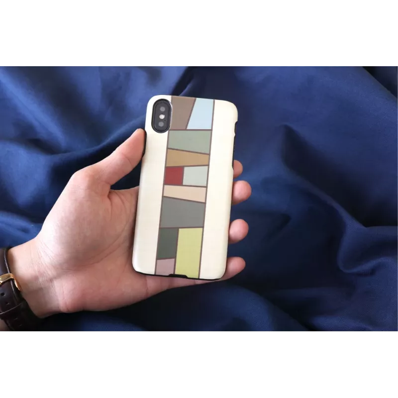 Custodia per smartphone man and wood per iPhone X/XS — bianco