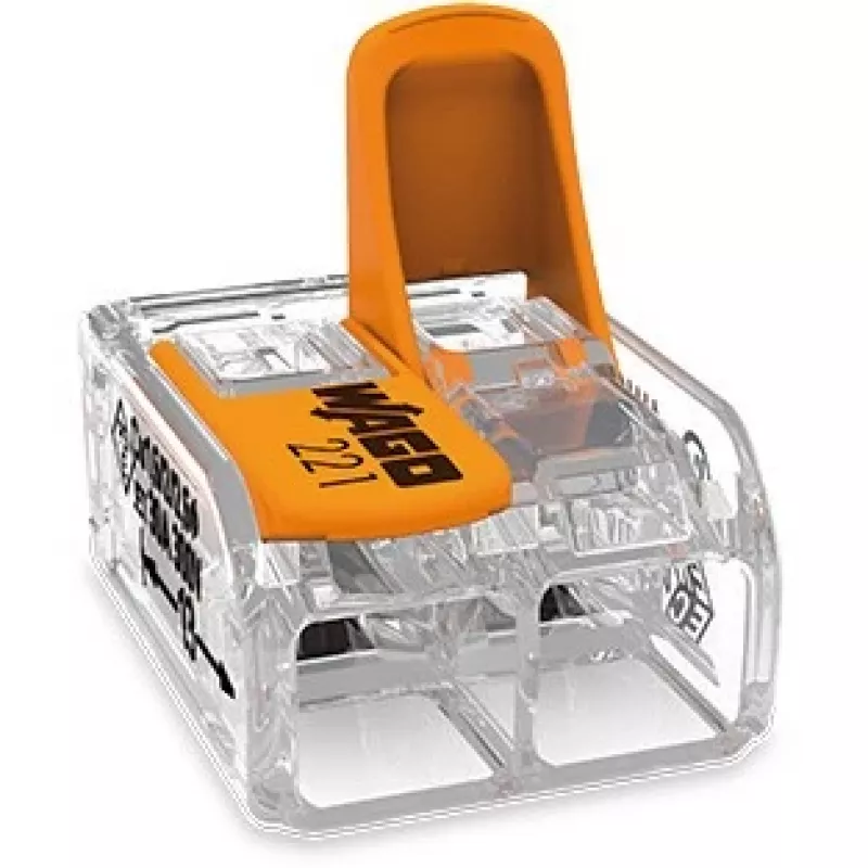 WAGO 221-612 - dritto - 450 V - arancione - trasparente - EN 60664