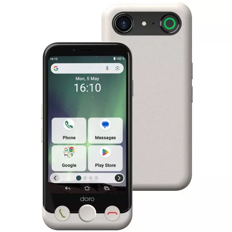 Smartphone Doro Aurora A10 4,5 pollici 4GB RAM 64GB nero bianco