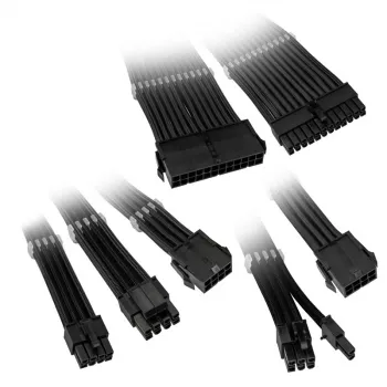 Kolink Core Adept set di prolunghe cavi con guaina - nero