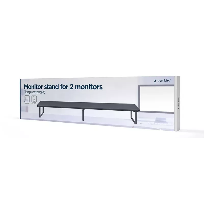 Gembird MS-TABLE2-01 supporto / stand per monitor da scrivania nero