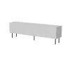 Mobile TV cama meble LUCCA 4D, 2000×400×590 mm, bianco, piano in truciolare