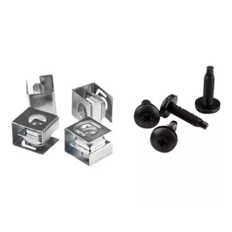 StarTech.com viti per rack server e gabbie a clip – 10-32 – viti di montaggio per rack e gabbie scorrevoli – confezione da 50
