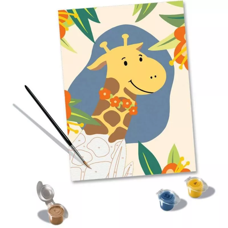 Ravensburger CreArt 23903 kit di pittura per numeri, Hello Giraffe