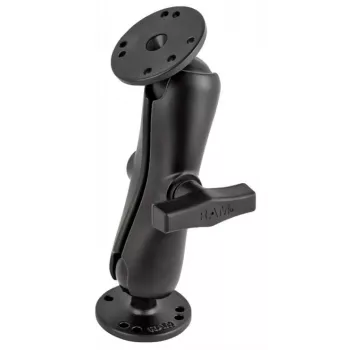 Kit di montaggio RAM Mounts - 2 basi rotonde (AMPS), braccio di collegamento medio, sfera C (1.5