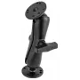 Kit di montaggio RAM Mounts - 2 basi rotonde (AMPS), braccio di collegamento medio, sfera C (1.5