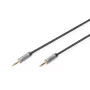 Cavo audio Digitus jack 3,5 mm su jack 3,5 mm 1,8 m nero