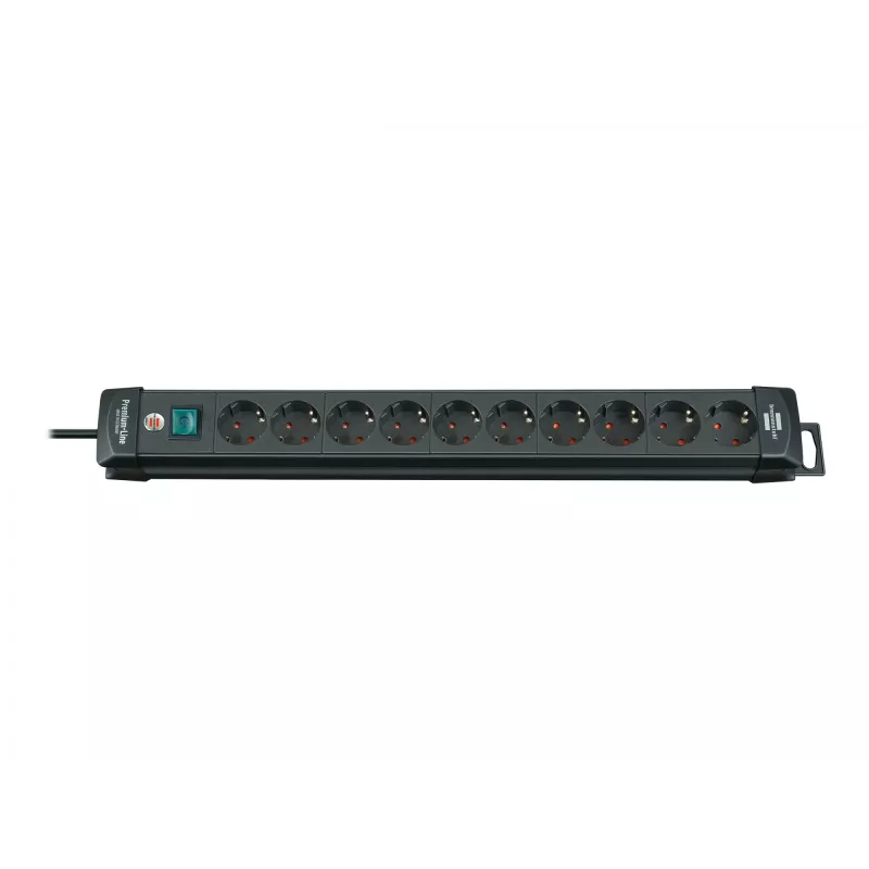 Brennenstuhl 1951100100 ciabatta 3 m 10 prese per interni nero