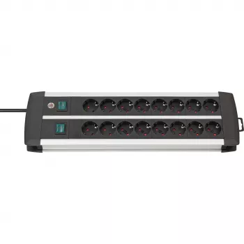 Ciabatta elettrica Brennenstuhl 1391000916 3 m 16 prese AC per interni nero bianco