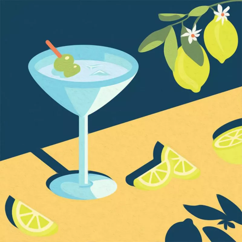 Set di pittura Ravensburger CreArt Mocktail Lemon – set pittura con i numeri