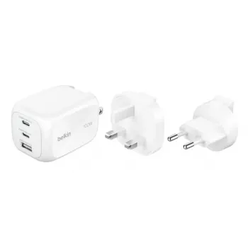 Caricabatterie da parete Belkin BOOSTCHARGE 100W 2C1A WCH016HQWH con spina intercambiabile