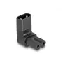 Adattatore di rete DeLOCK IEC 60320 C8 a presa C7 2,5 A 90° nero