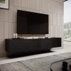 Mobile TV 4D ONDA 200x40x35-54 nero (da terra o da parete)