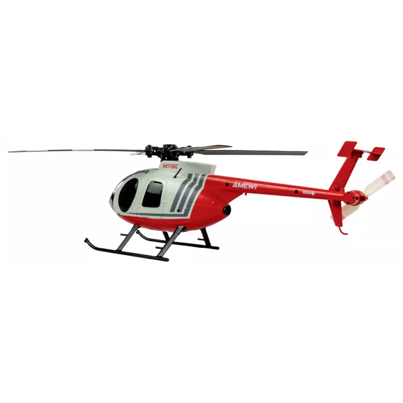 Amewi RC elicottero MD500 batteria Li-Po 350mAh argento/rosso (25354)