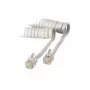 S/CONN 4m RJ10 bianco trasparente S/CONN 4m RJ10