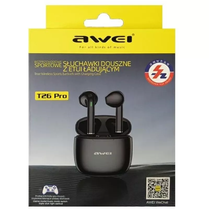 Cuffie wireless Awei T26 Pro nero