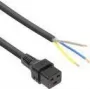 ACT cavo di alimentazione C19 IEC Lock estremità aperta nero 3 m 16 A 230 V