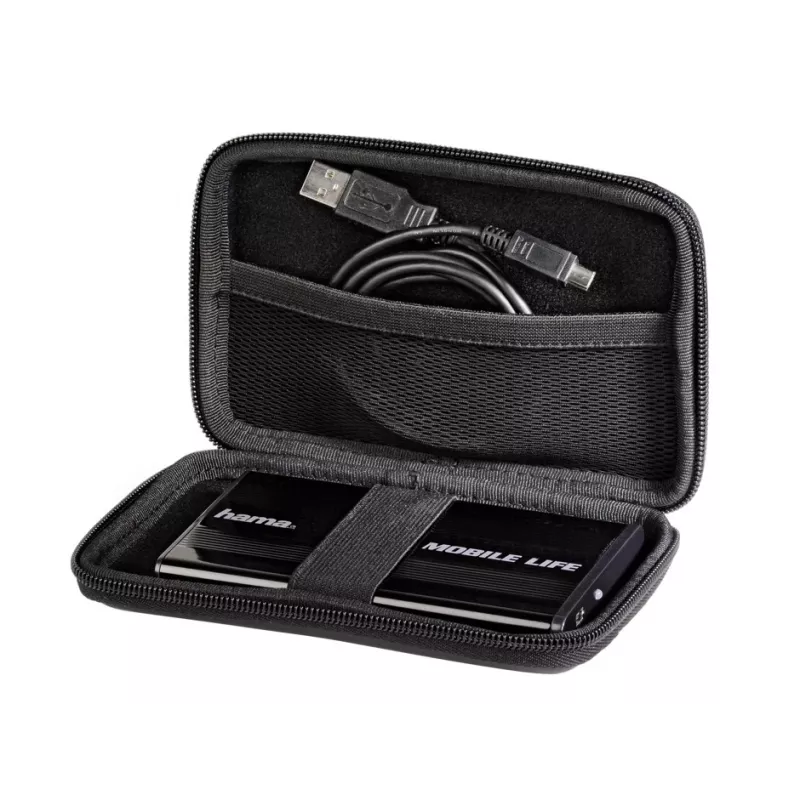 Custodia per HDD Hama 2,5 pollici, EVA, nero