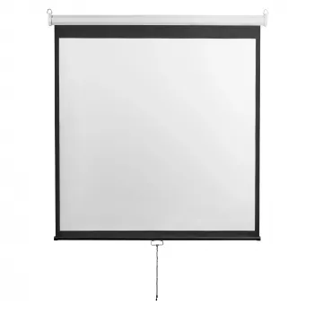 Schermo per proiezione SBOX PSM-100-2 180×180 cm manuale per montaggio a parete/soffitto