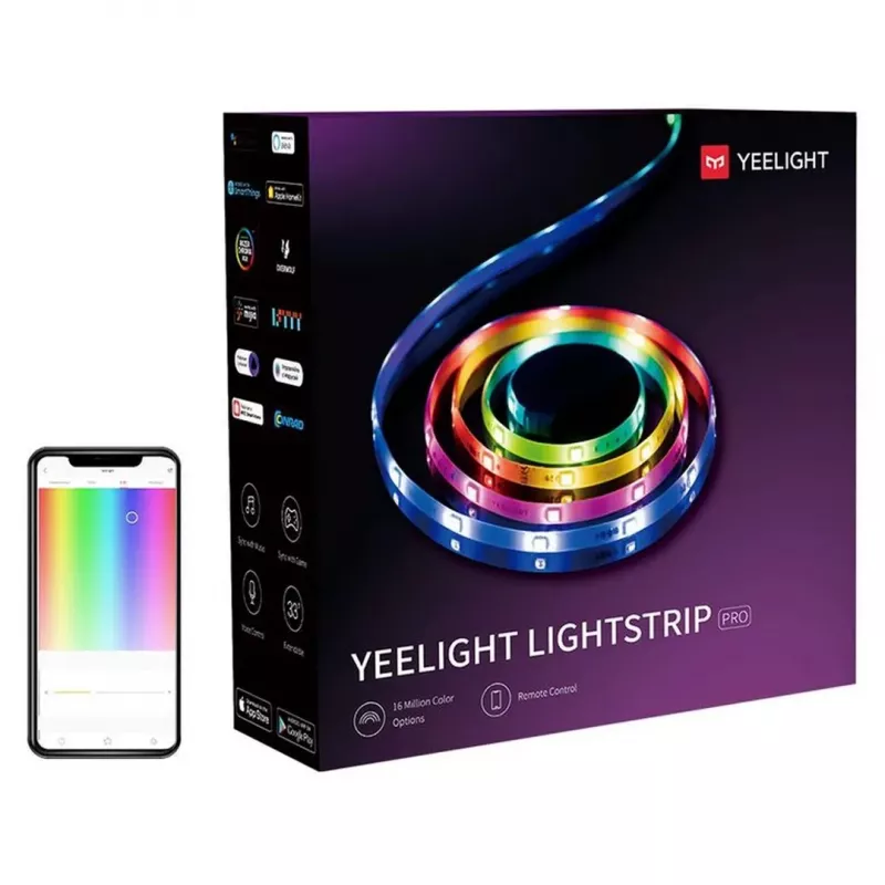 Yeelight LED Lightstrip Pro YLDD005 striscia LED smart da 2 m, Wi-Fi, Bluetooth, 16 milioni di colori