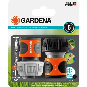 Connettore per tubo Gardena 18275-20 nero arancione 2 pezzi