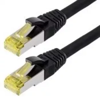 Helos - Cavo patch - RJ-45 (M) - RJ-45 (M) - 30 m - cavo SFTP (PIMF) - CAT 6a - nero