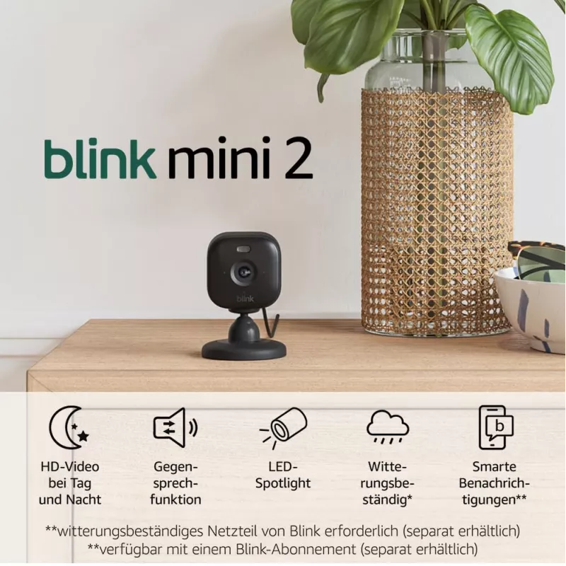 Telecamera di sorveglianza IP Amazon Blink Mini 2 1080p