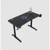 Scrivania da gaming Onex GD1200H — piano da 1200 mm con portabevande e gancio per cuffie
